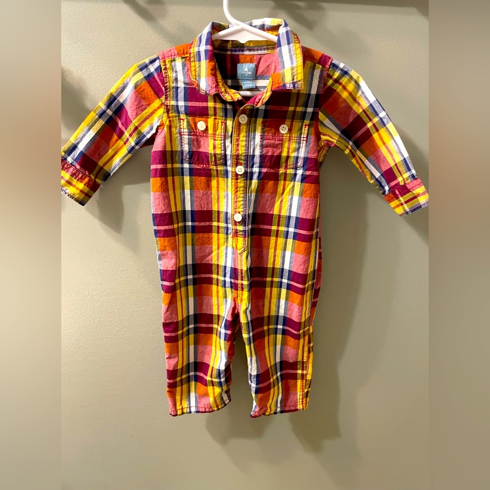 Gap button up romper.